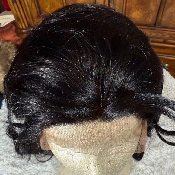 Isis Brown Sugar BS610 Silk 31" Lace Front Free Flow 4x4 Part Color 1B Wig - Picture 10 of 16